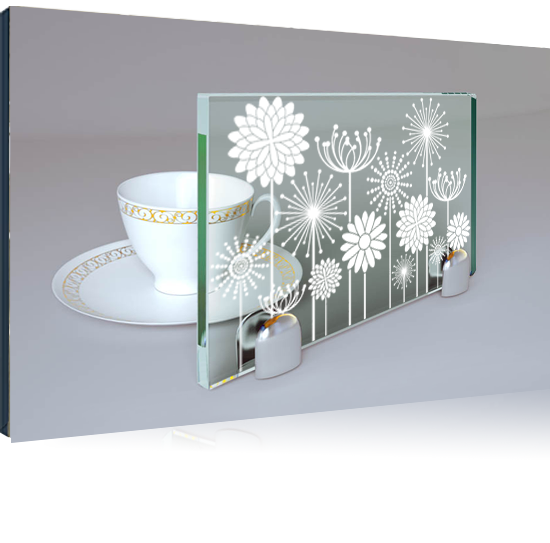 стекло с рисунком