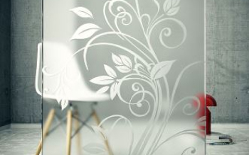 Матовый рисунок на стекле