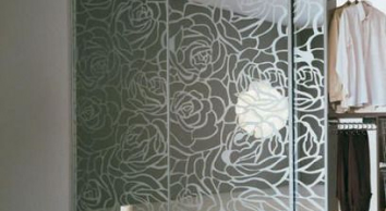 Матовый рисунок на стекле